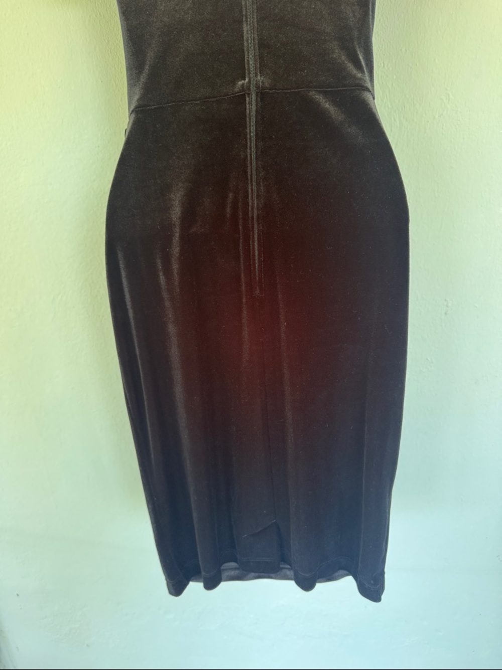 Stop Staring! Black Wiggle Dress Size M Retro Pinup Sweetheart Neckline - Picture 11 of 14